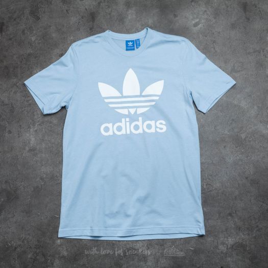 T-Shirts and shirts adidas Originals Trefoil Tee Easy Blue Footshop