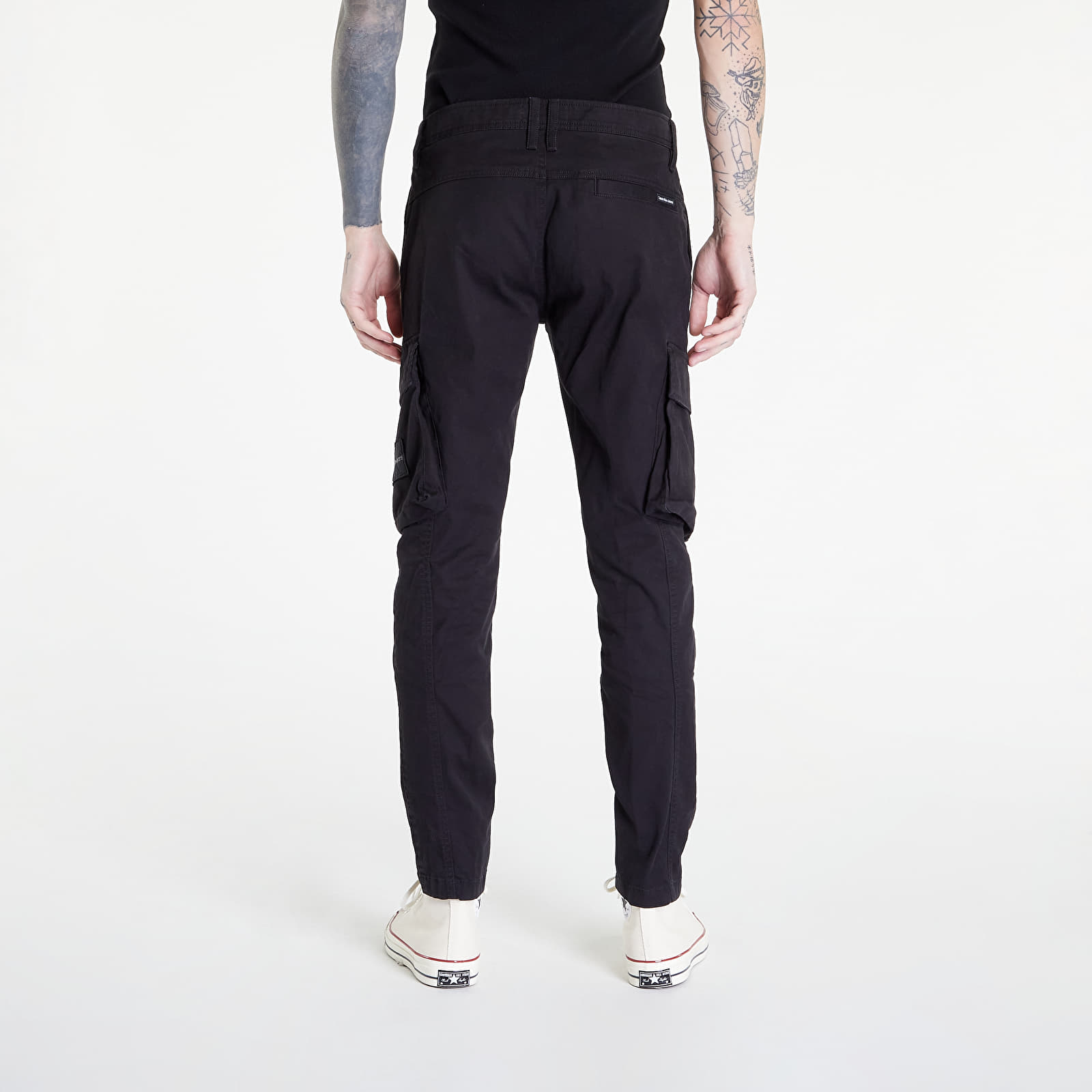 Spodnie Calvin Klein Jeans Skinny Washed Cargo Ck Black