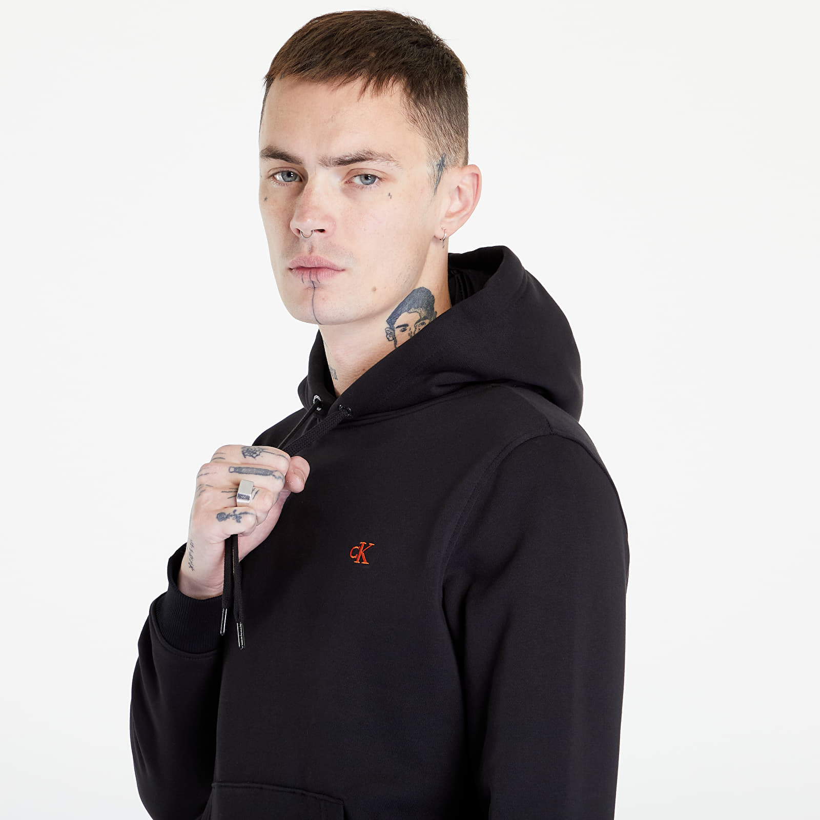 Hoodies and sweatshirts Calvin Klein Ck Black | Tape Footshop Logo Hoodie Jeans