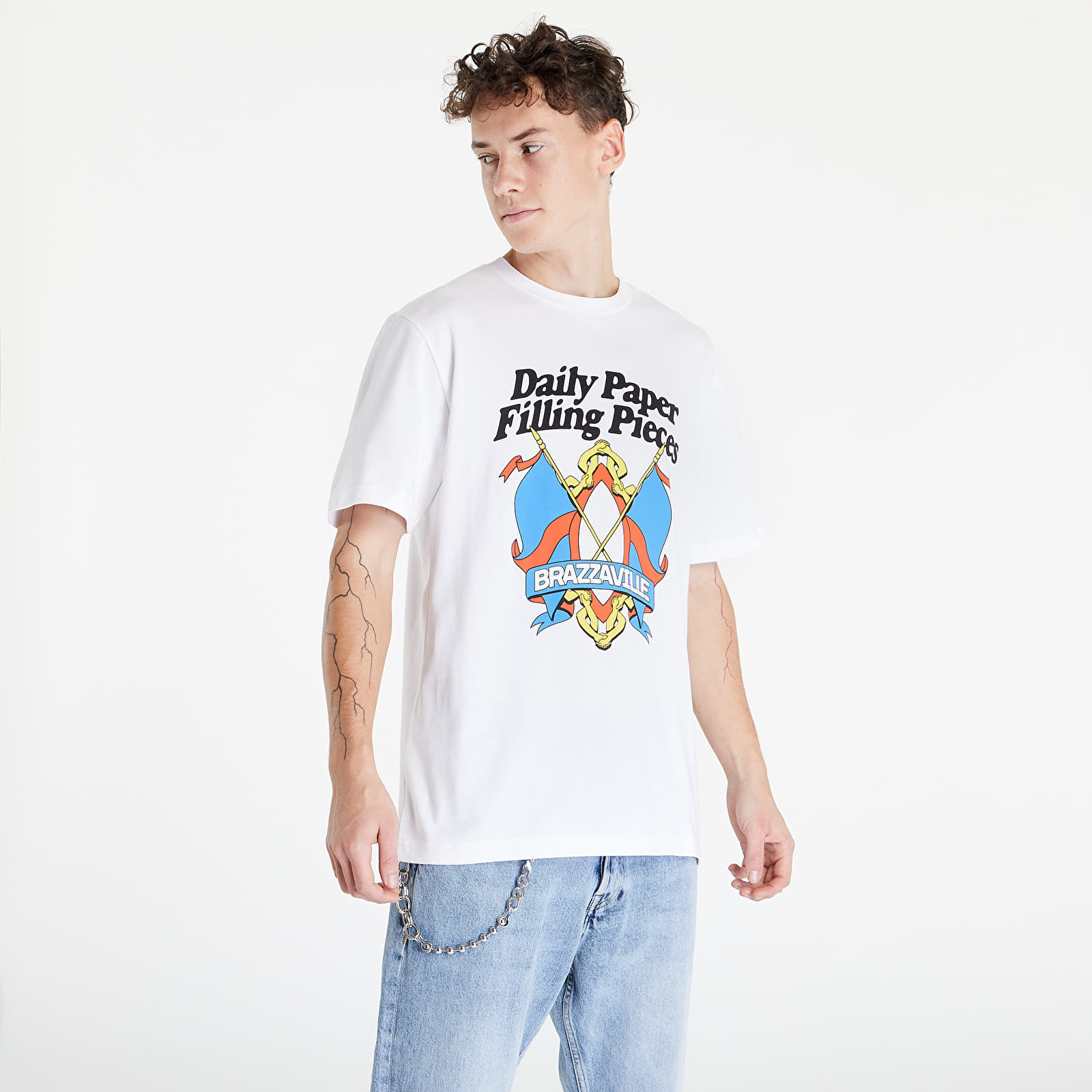 T-shirts Daily Paper x Filling Pieces Flag T-Shirt White