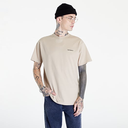 Tričko Carhartt WIP S/S Script Embroidery T-Shirt Wall/ Black