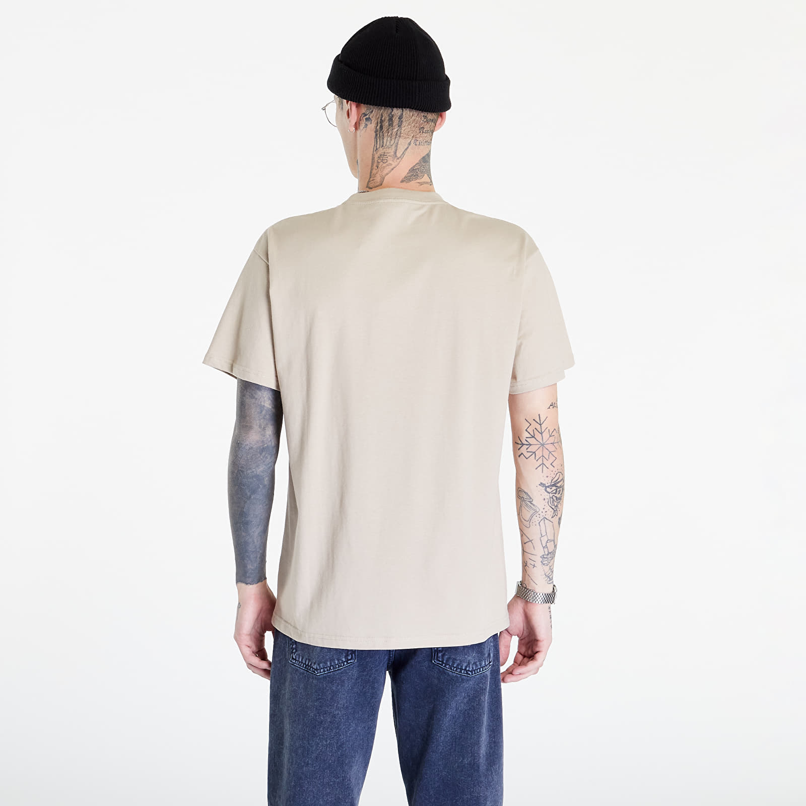 T-Shirts Carhartt WIP S/S Script Embroidery T-Shirt Wall/ Black