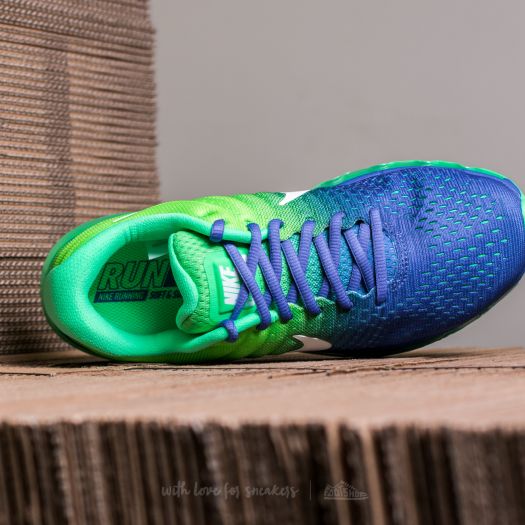 Nike men's air max 2017 running shoes - blue/green clearance