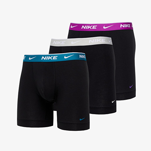 Nike EVERYDAY COTTON STRETCH TRUNK 3-PACK Black/Blue