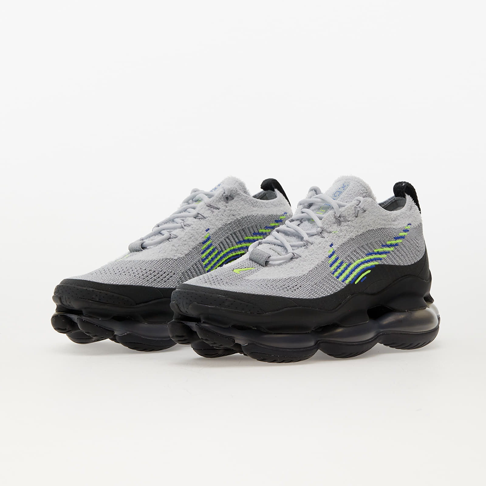 Vyriška avalynė Nike Air Max Scorpion Flyknit Wolf Grey/ Volt-Wolf Grey-Dk Smoke Grey