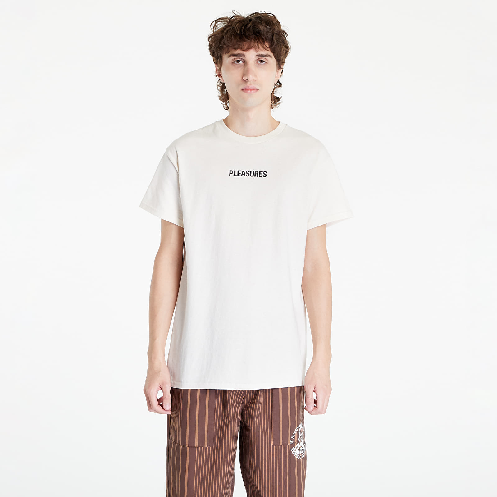 T-shirts PLEASURES Flying T-Shirt Natural