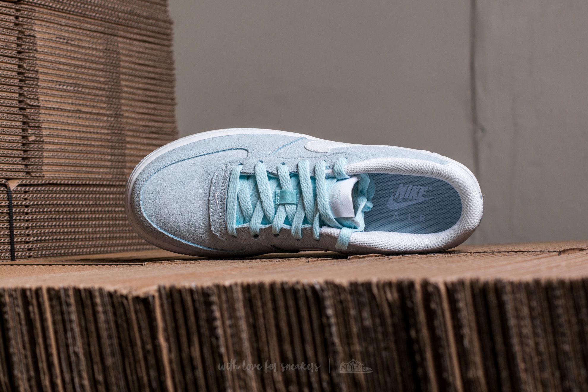 Vaikų sportbačiai ir batai Nike Air Force 1 (GS) Glacier Blue/ White