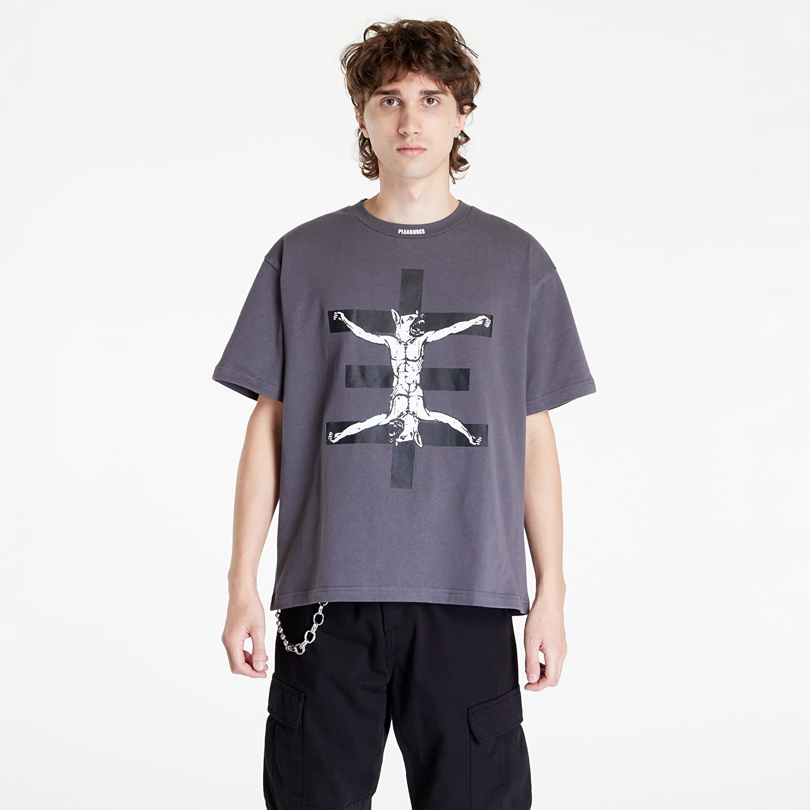 Koszulki PLEASURES x Psychic TV Sacrifice Heavyweight T-Shirt Pepper