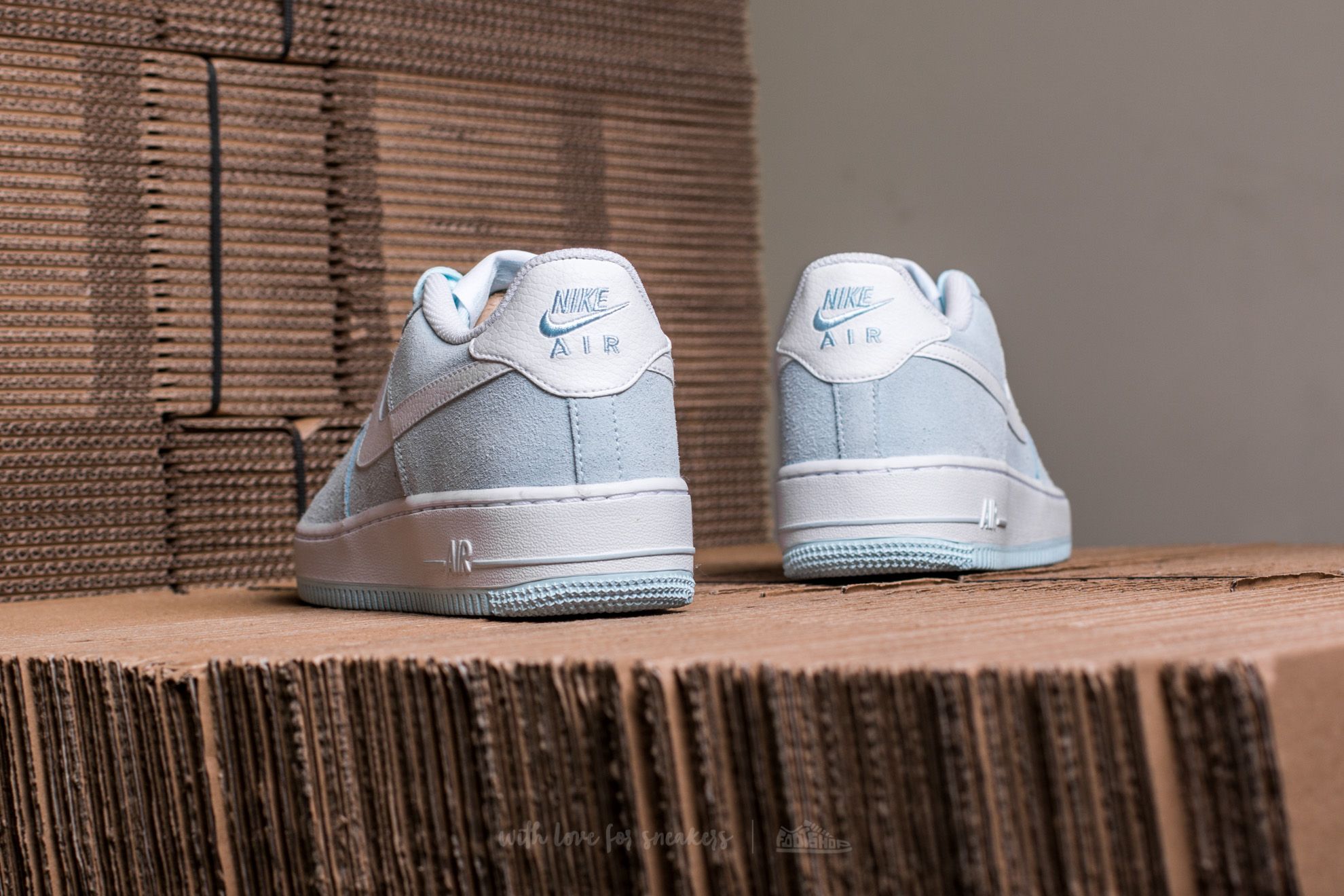 Vaikų sportbačiai ir batai Nike Air Force 1 (GS) Glacier Blue/ White