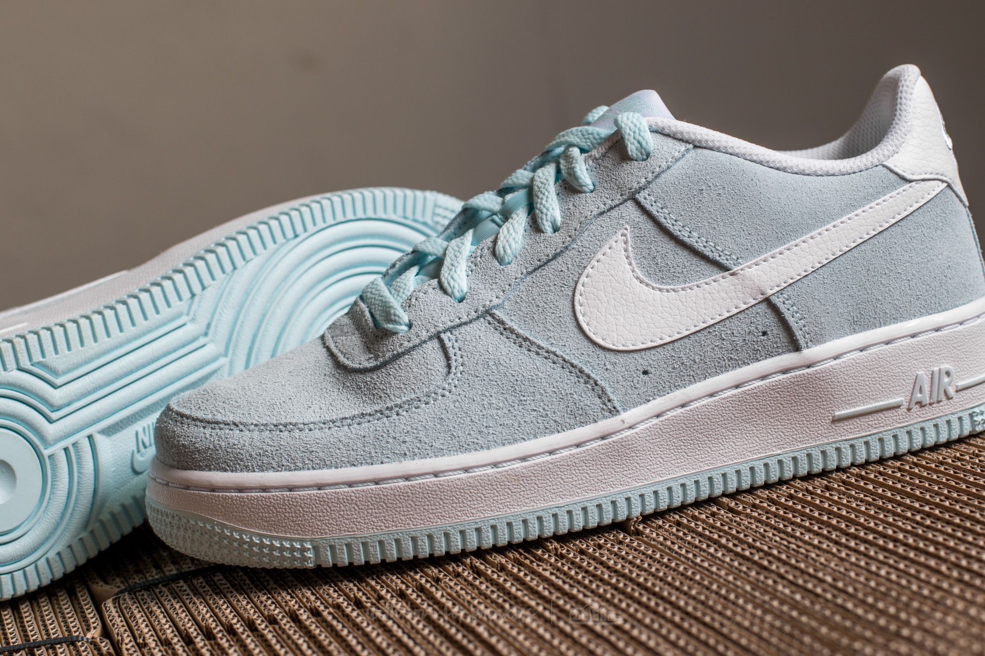 Vaikų sportbačiai ir batai Nike Air Force 1 (GS) Glacier Blue/ White