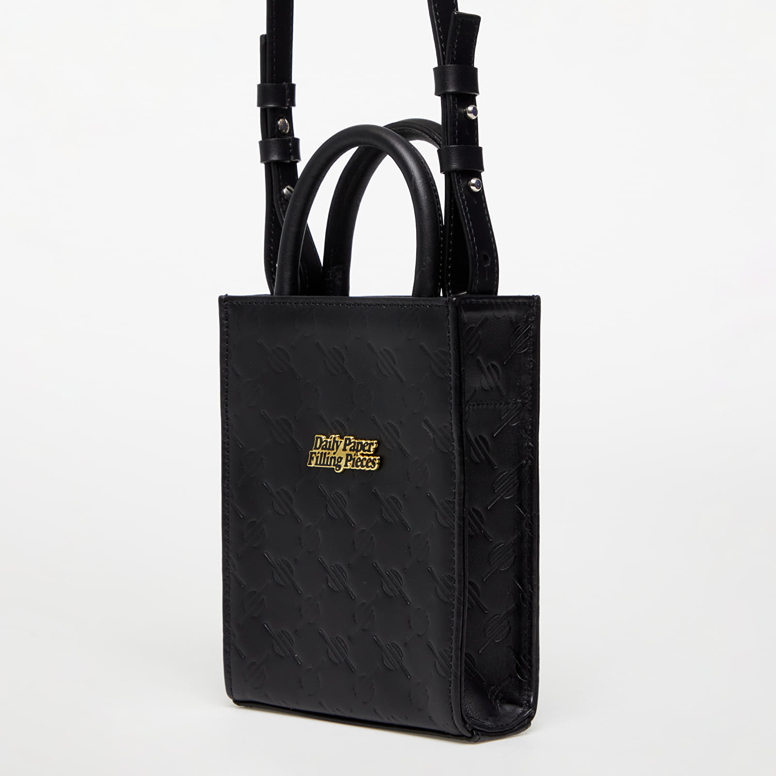 Rokassomas Filling Pieces x Daily Paper Mini Tote Monogram Black