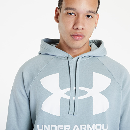  UA Armour Fleece Hoodie, Blue - men's sweatshirt