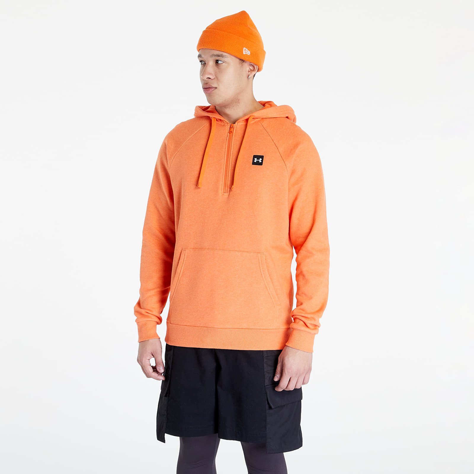 Sweatshirts Under Armour Rival Fleece 1 2 Zip Hoodie Orange Footshop