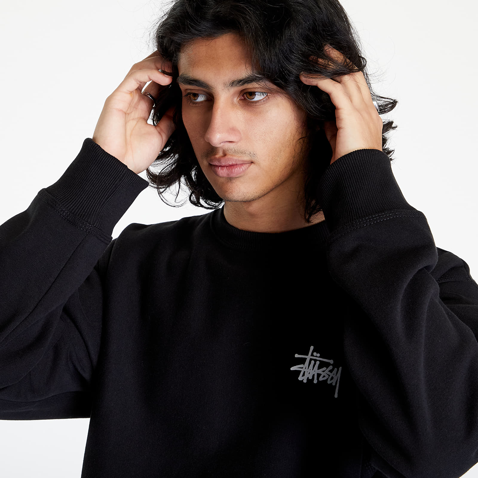 Hoodies and sweatshirts Stüssy Basic Stüssy Crew Black
