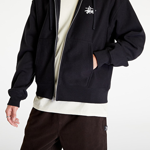 Hoodies and sweatshirts Stüssy Basic Stüssy Zip Hoodie Black