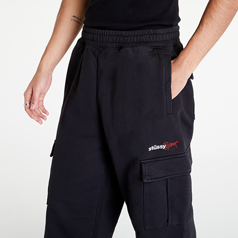 Stüssy Sport Cargo Fleece Pant Black | Footshop