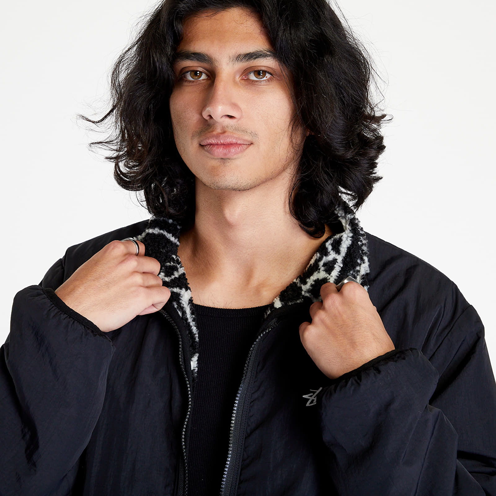 Jackets Stüssy Dragon Sherpa Jacket Black