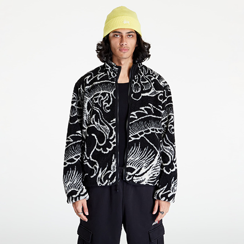 Jackets Stüssy Dragon Sherpa Jacket Black (118510 black) | Footshop
