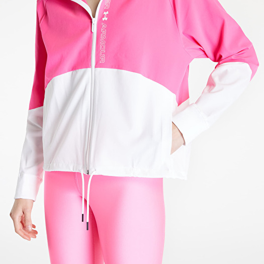 Jackets Under Armour Woven FZ Jacket Pink