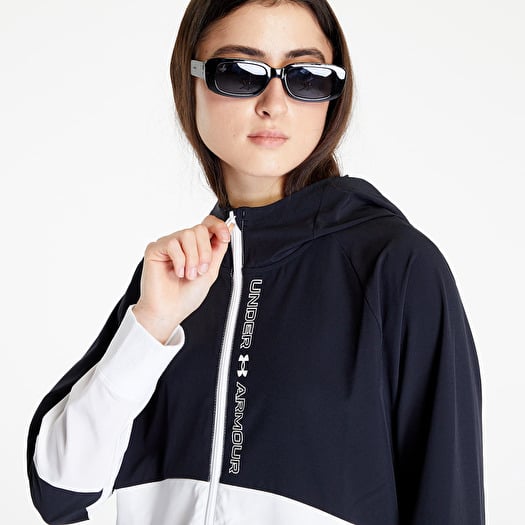 Under armour black shop and white jacket