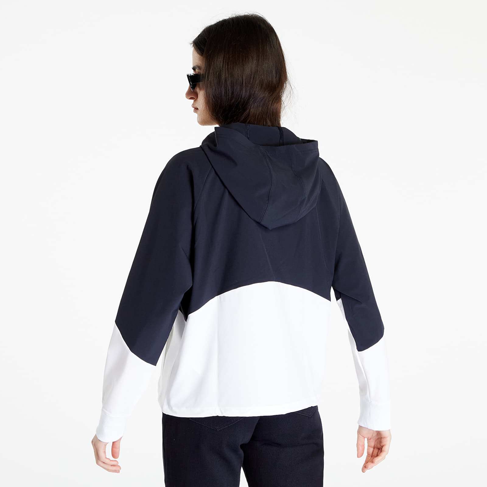 Džemperiai su gobtuvais ir džemperiai Under Armour Woven FZ Jacket Black/ White/ White