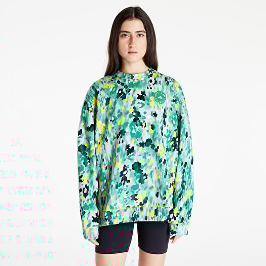 Floral store print sweatshirt