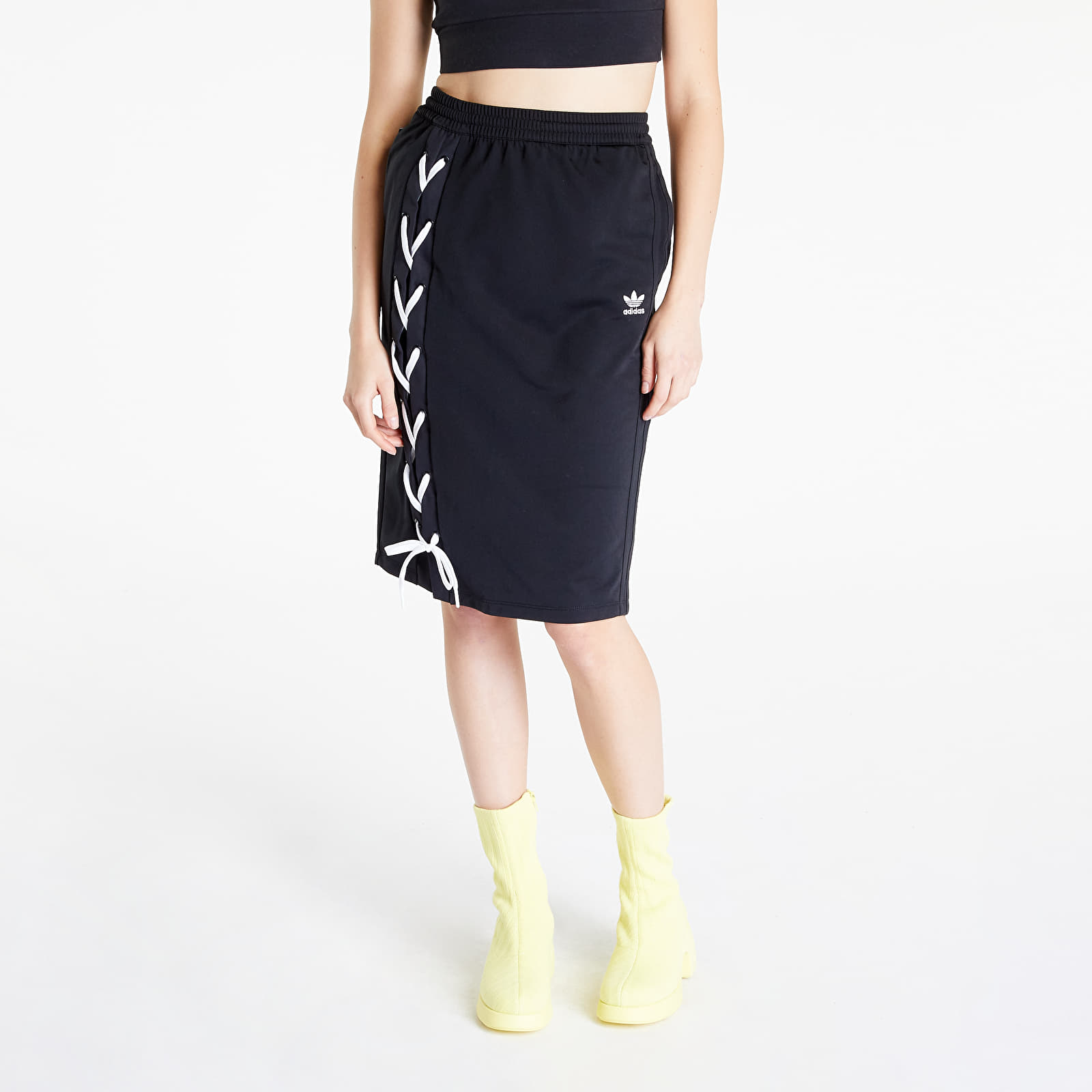 Spódnice adidas Laced Skirt Black