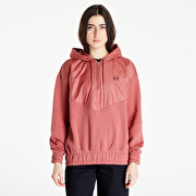 Sweatshirts Nike Sportswear Icon Clash Women's 1/4-Zip Fleece Hoodie Canyon  Rust/ Burgundy Crush