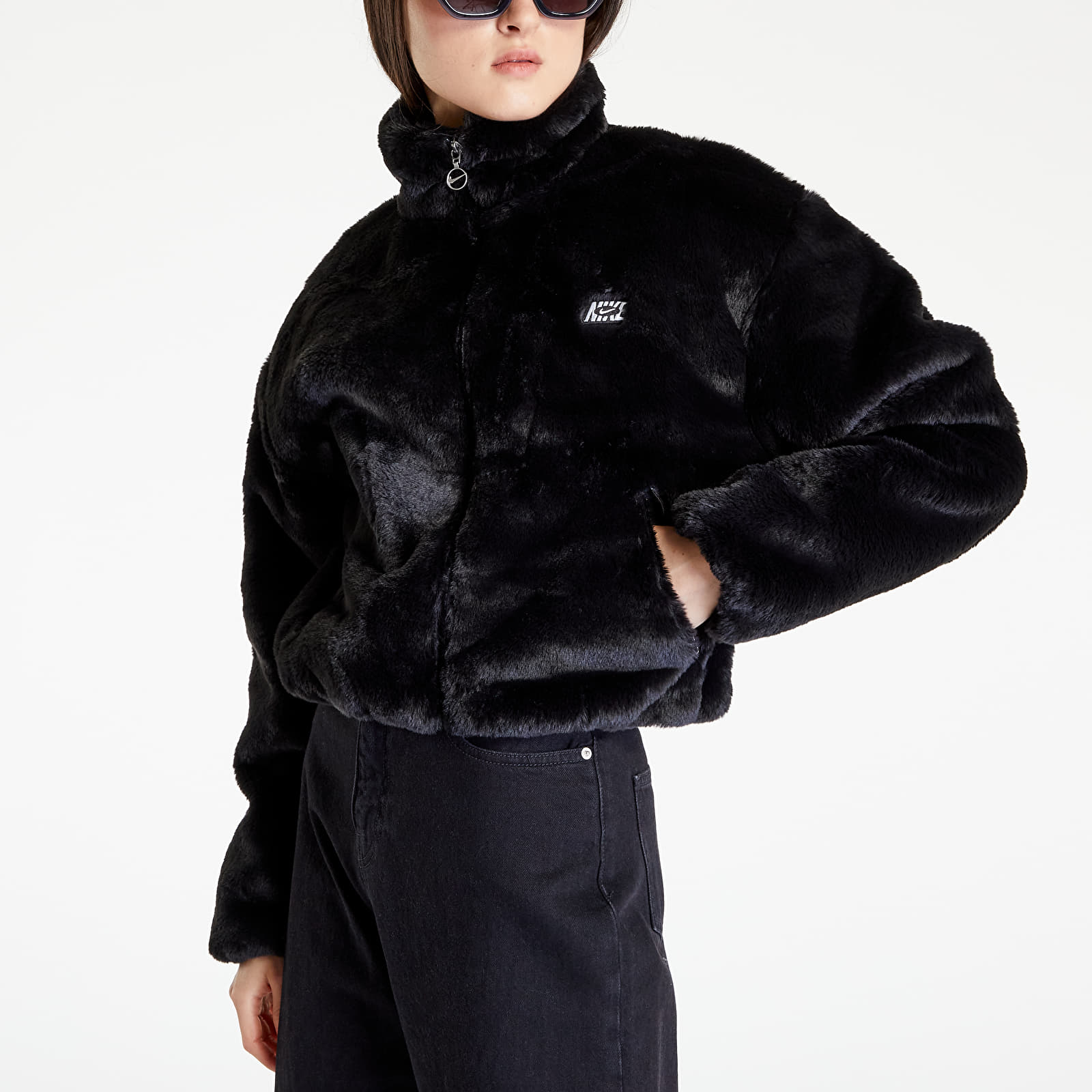 Casacos e jaquetas Nike Sportswear Icon Clash Women's Full-Zip Jacket Black/ White