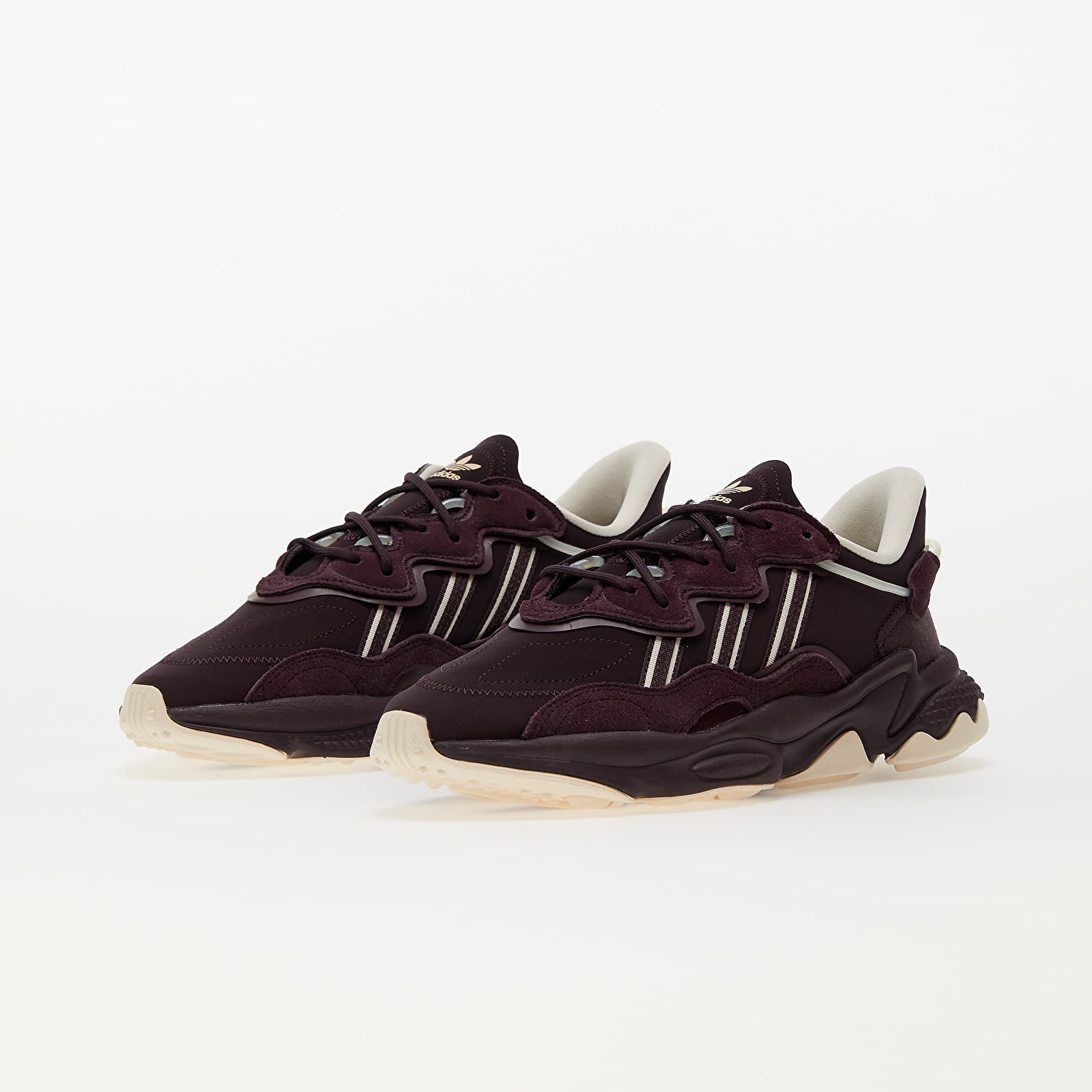 Men s shoes adidas Ozweego Shadow Maroon Ecru Tint Core White