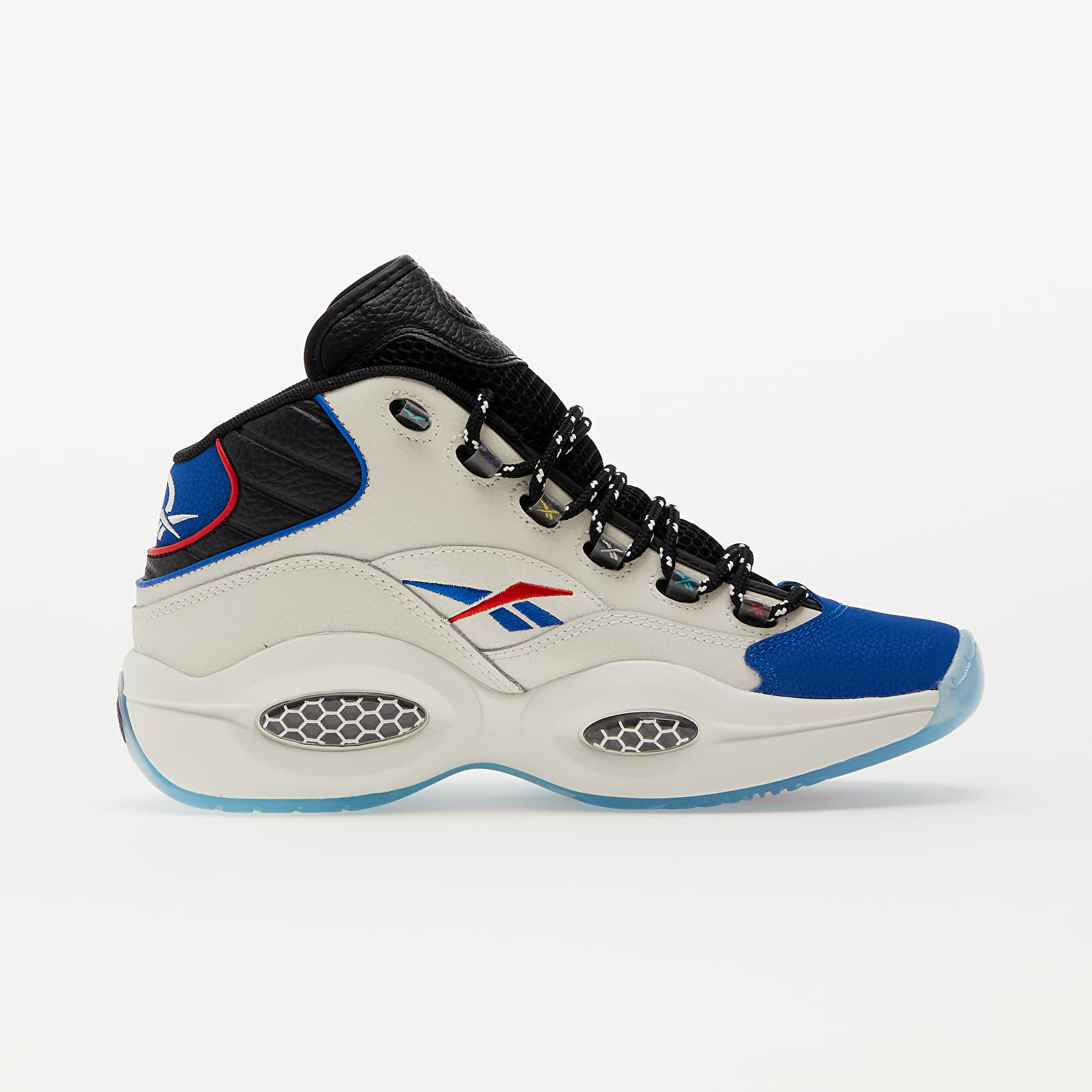 Férfi cipők Reebok Question Mid Chalk/ Core Black/ Vector Blue