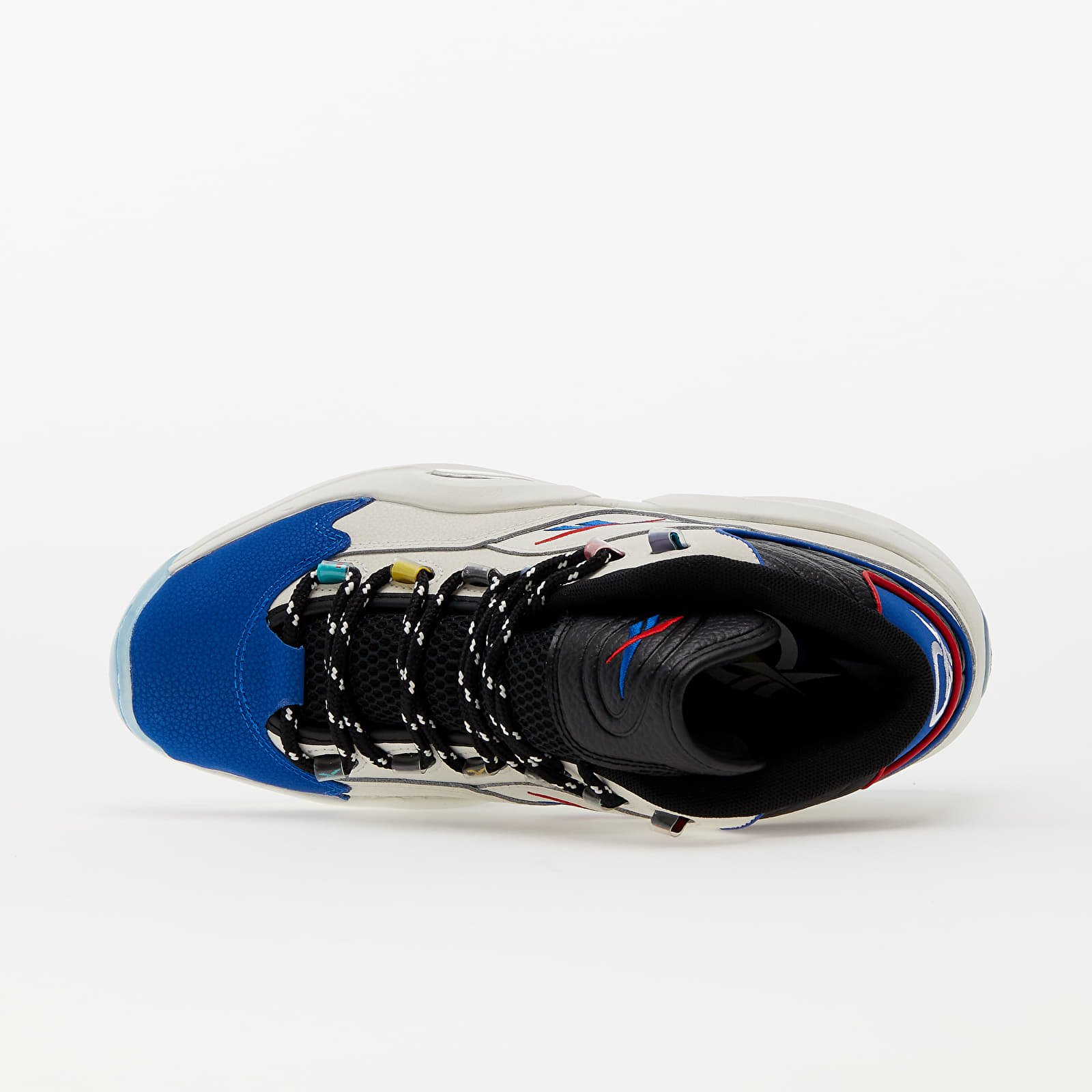 Férfi cipők Reebok Question Mid Chalk/ Core Black/ Vector Blue
