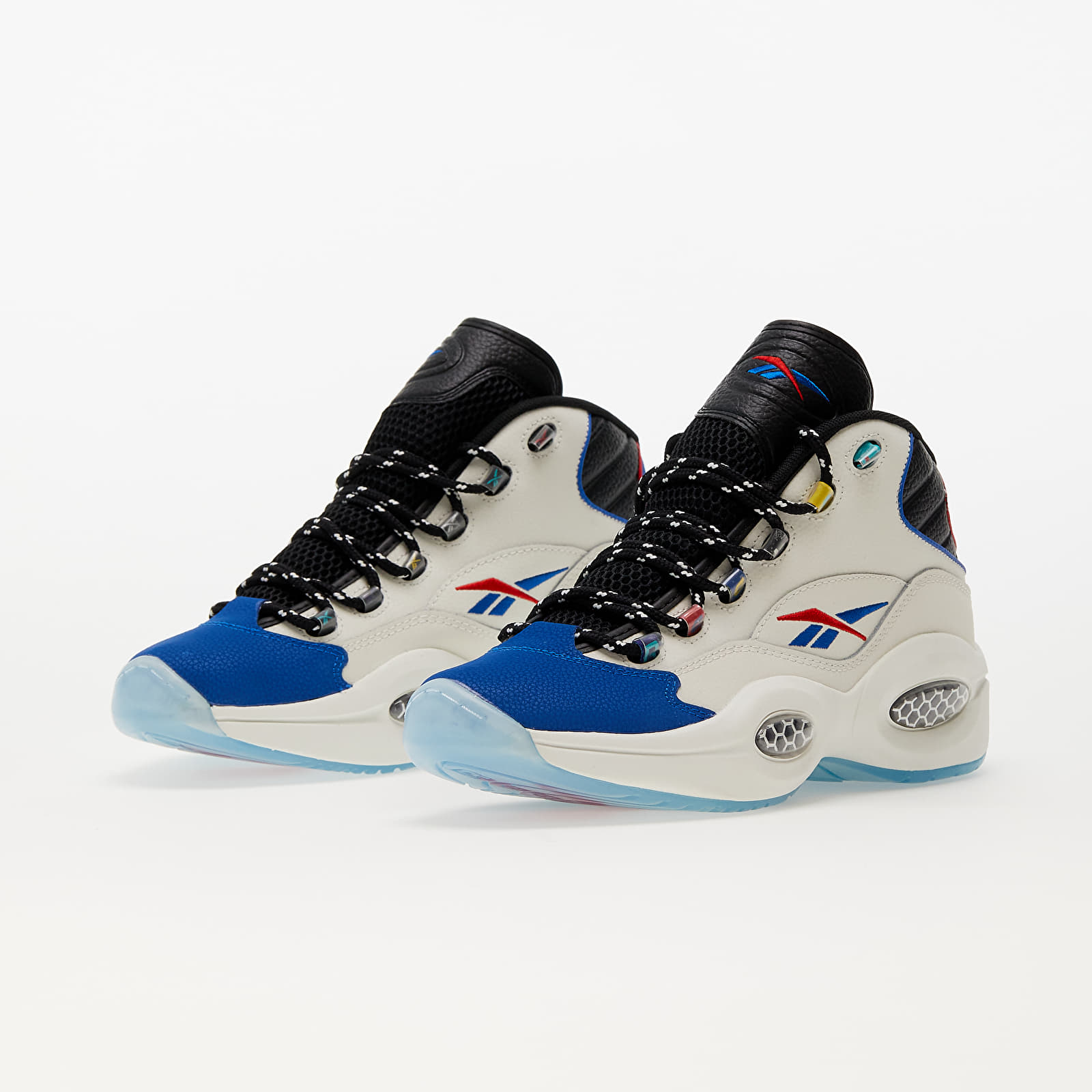 Férfi cipők Reebok Question Mid Chalk/ Core Black/ Vector Blue