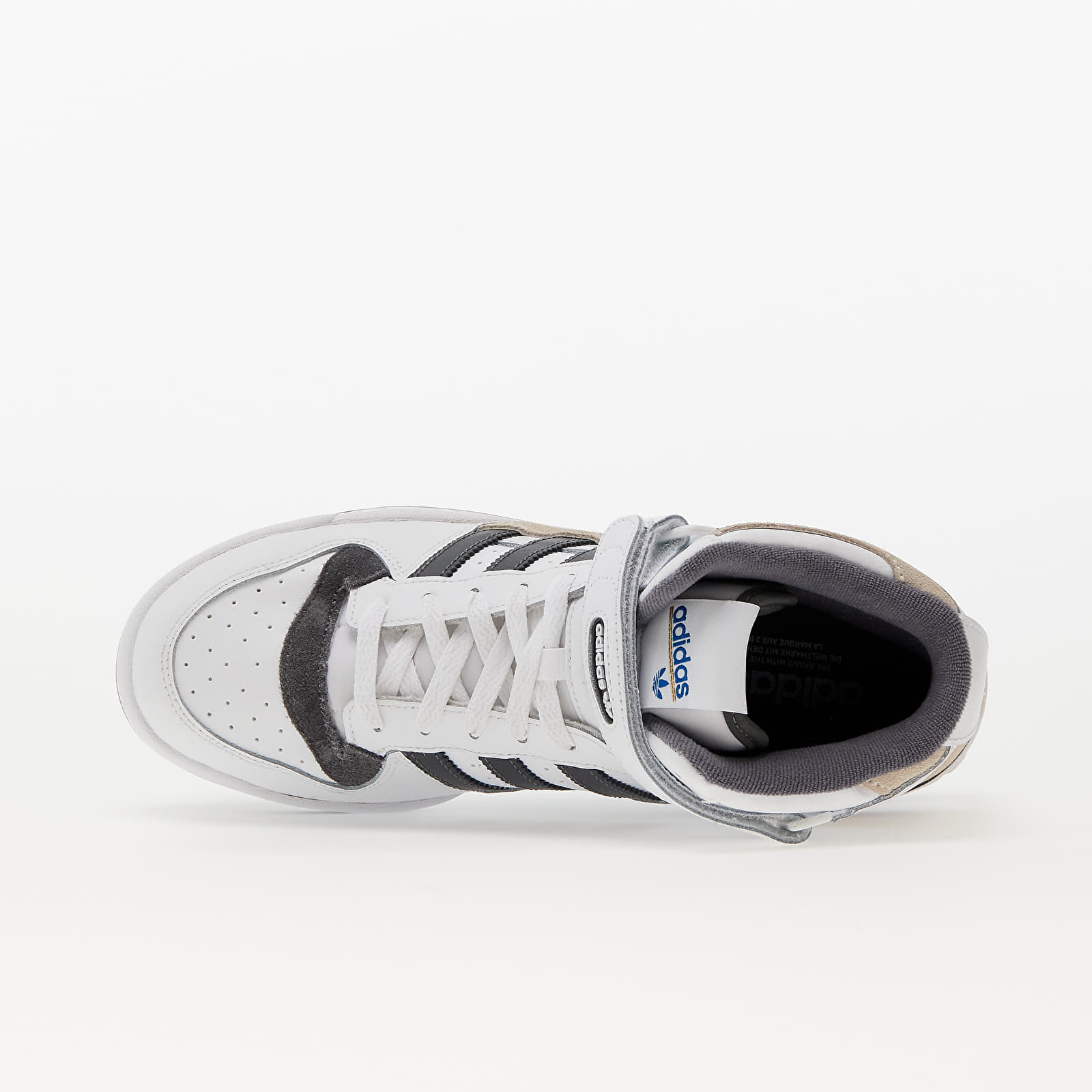 Pánske tenisky a topánky adidas Forum Mid Ftw White/ Grey Five/ Gold Metalic