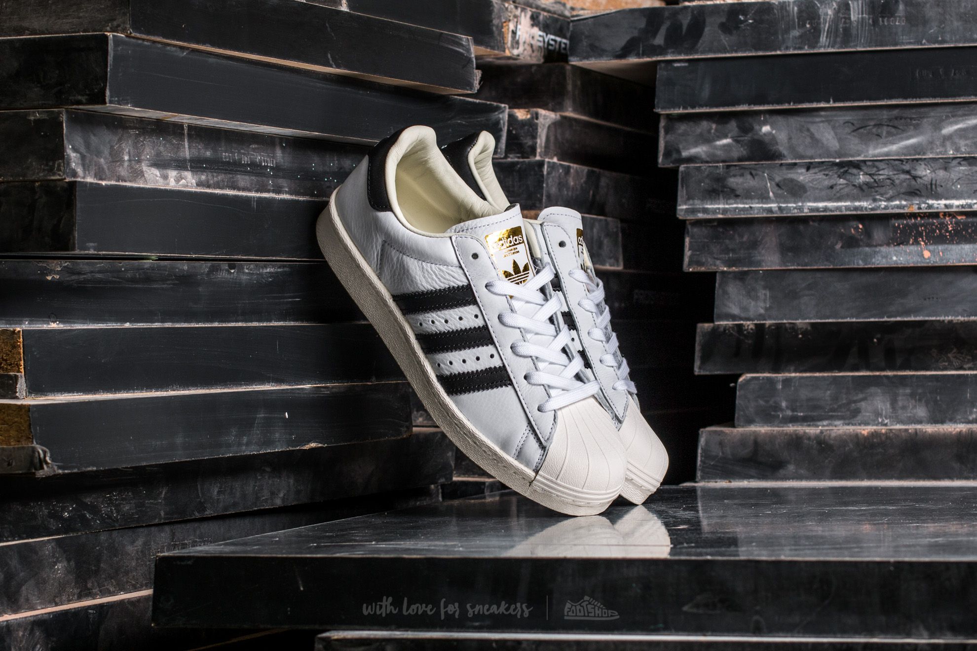 Herren Sneaker und Schuhe adidas Superstar BOOST Ftw White/ Core Black/ Gold Metallic