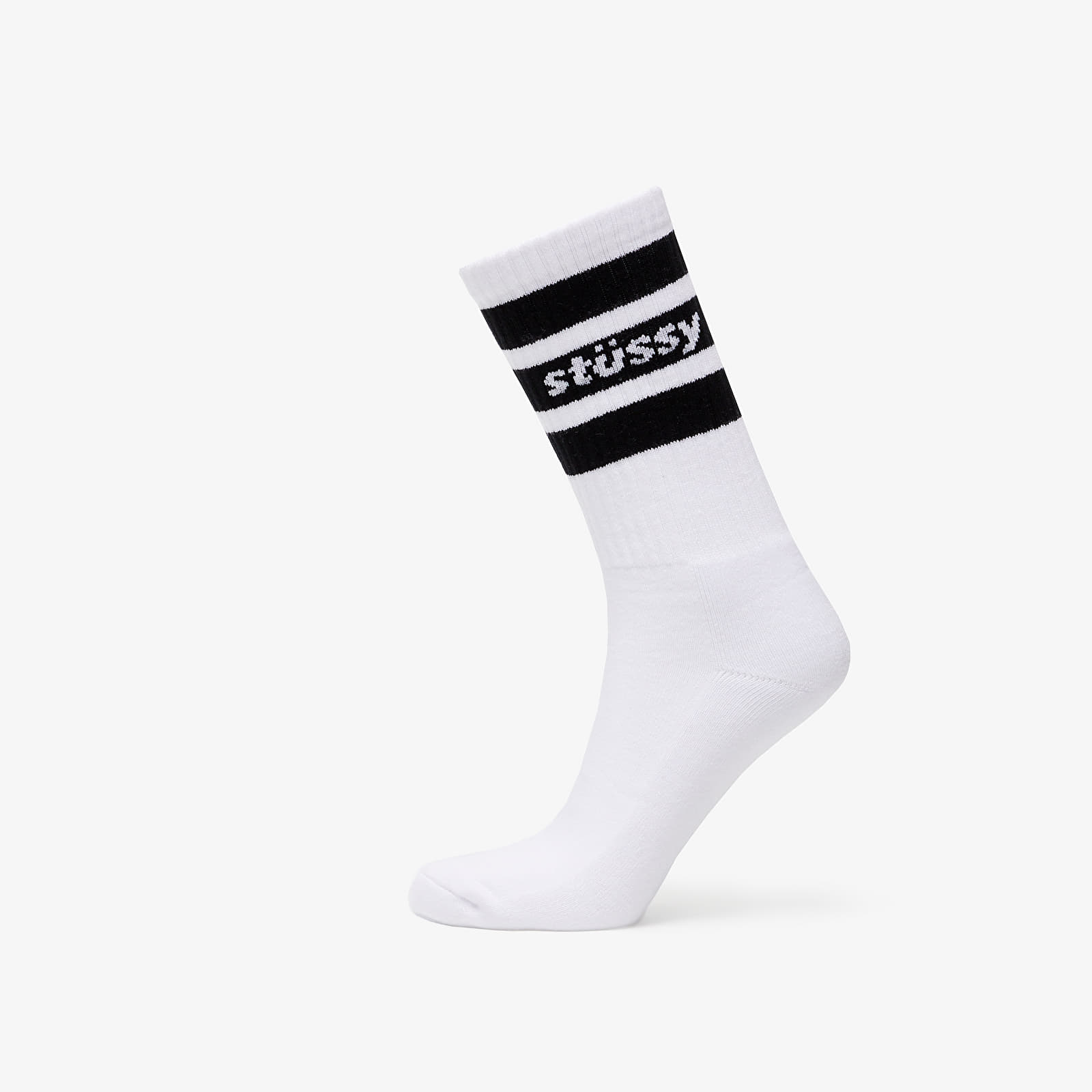 ★大人気★STUSSY STRIPE CREW SOCKS Socks Stüssy Stripe Crew Socks White/ Black | Footshop