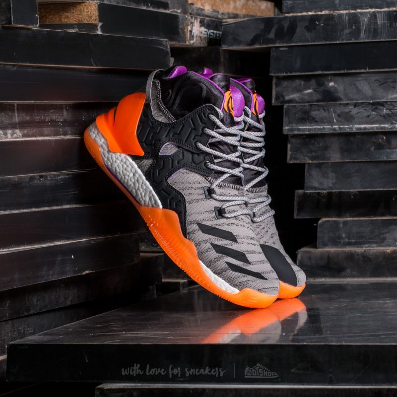 adidas D Rose 7 Primeknit Solid Grey / Solid Grey/ Glow Orange