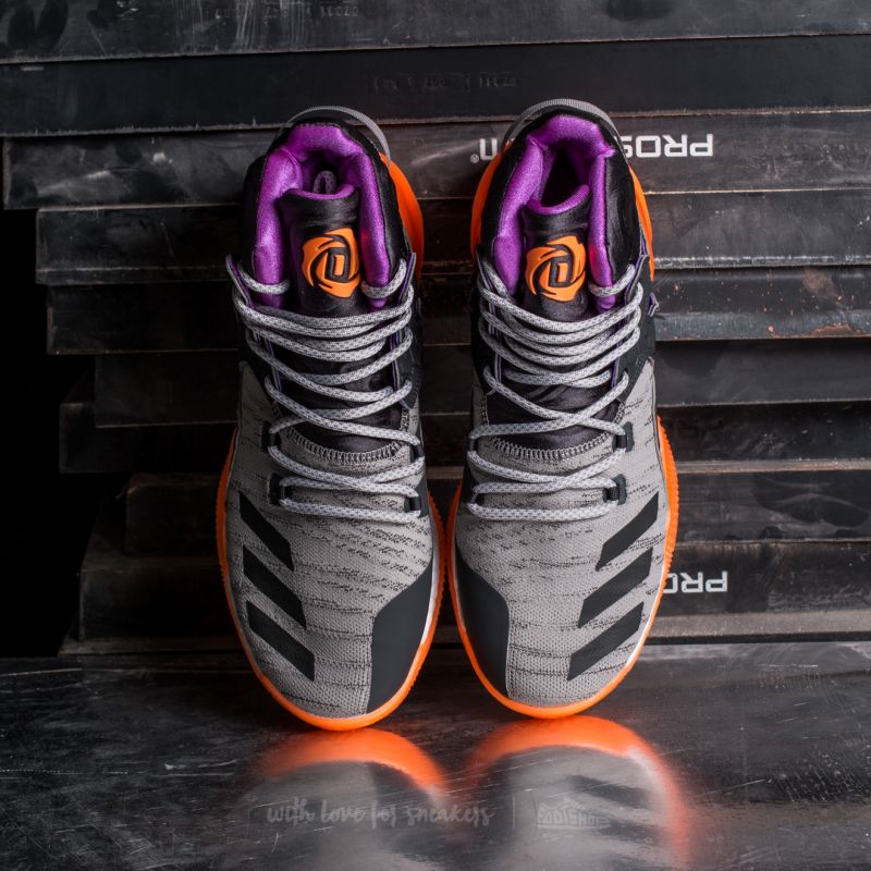 adidas D Rose 7 Primeknit Solid Grey / Solid Grey/ Glow Orange