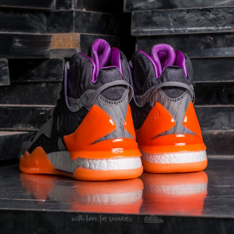 adidas D Rose 7 Primeknit Solid Grey / Solid Grey/ Glow Orange
