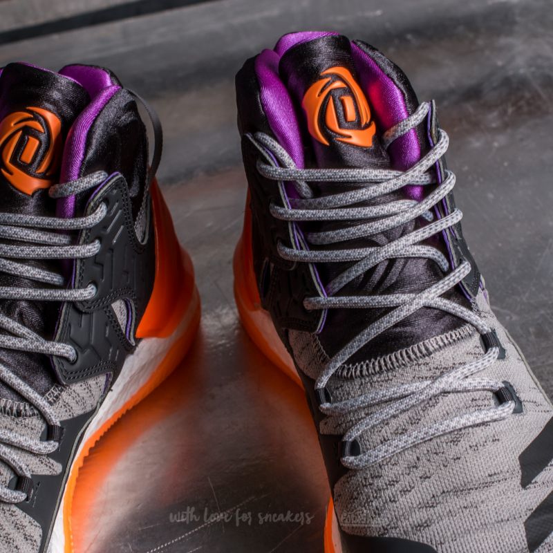 adidas D Rose 7 Primeknit Solid Grey / Solid Grey/ Glow Orange