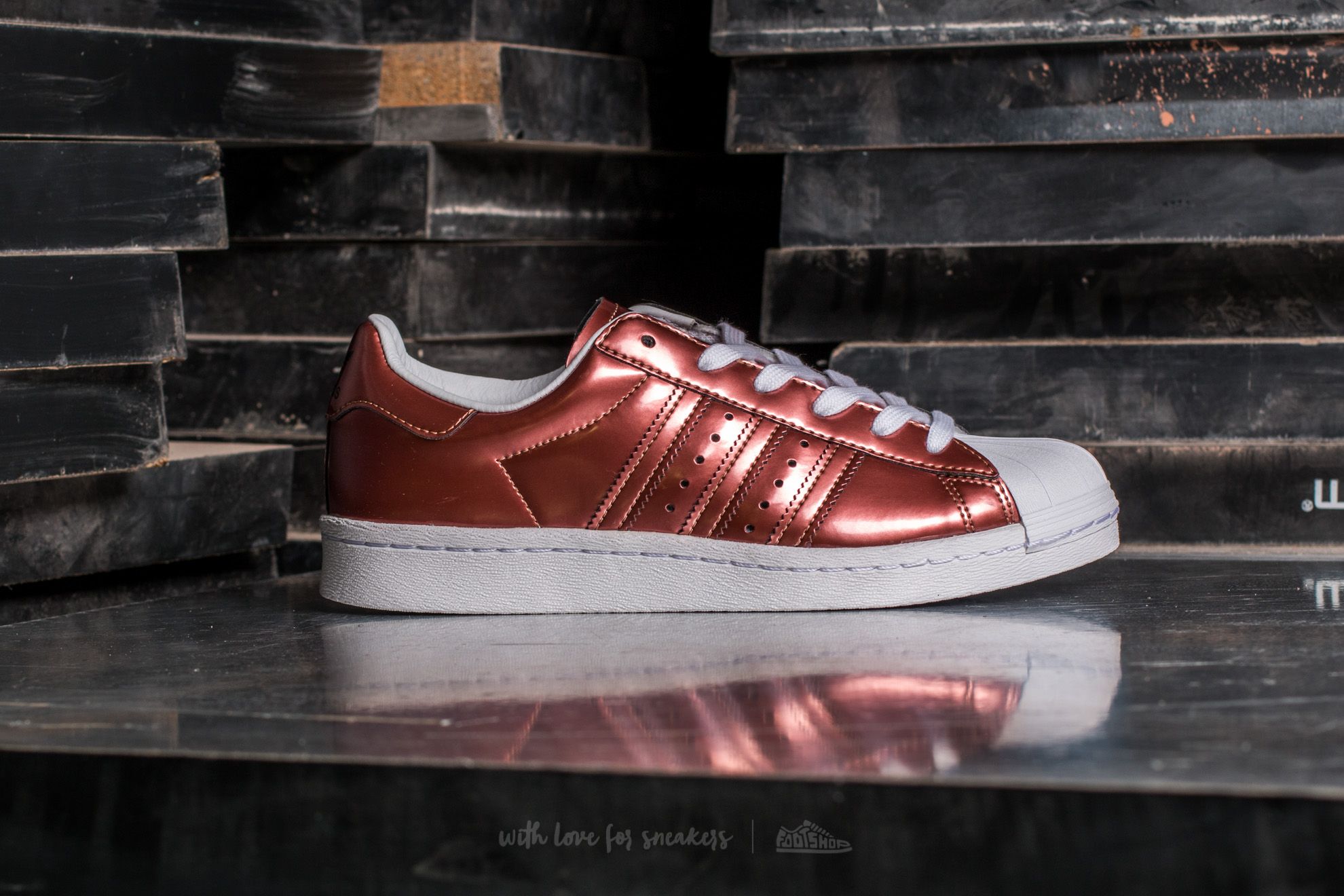 Ženski čevlji adidas Superstar BOOST W Copper Metallic/ Copper Metallic/ Ftw White