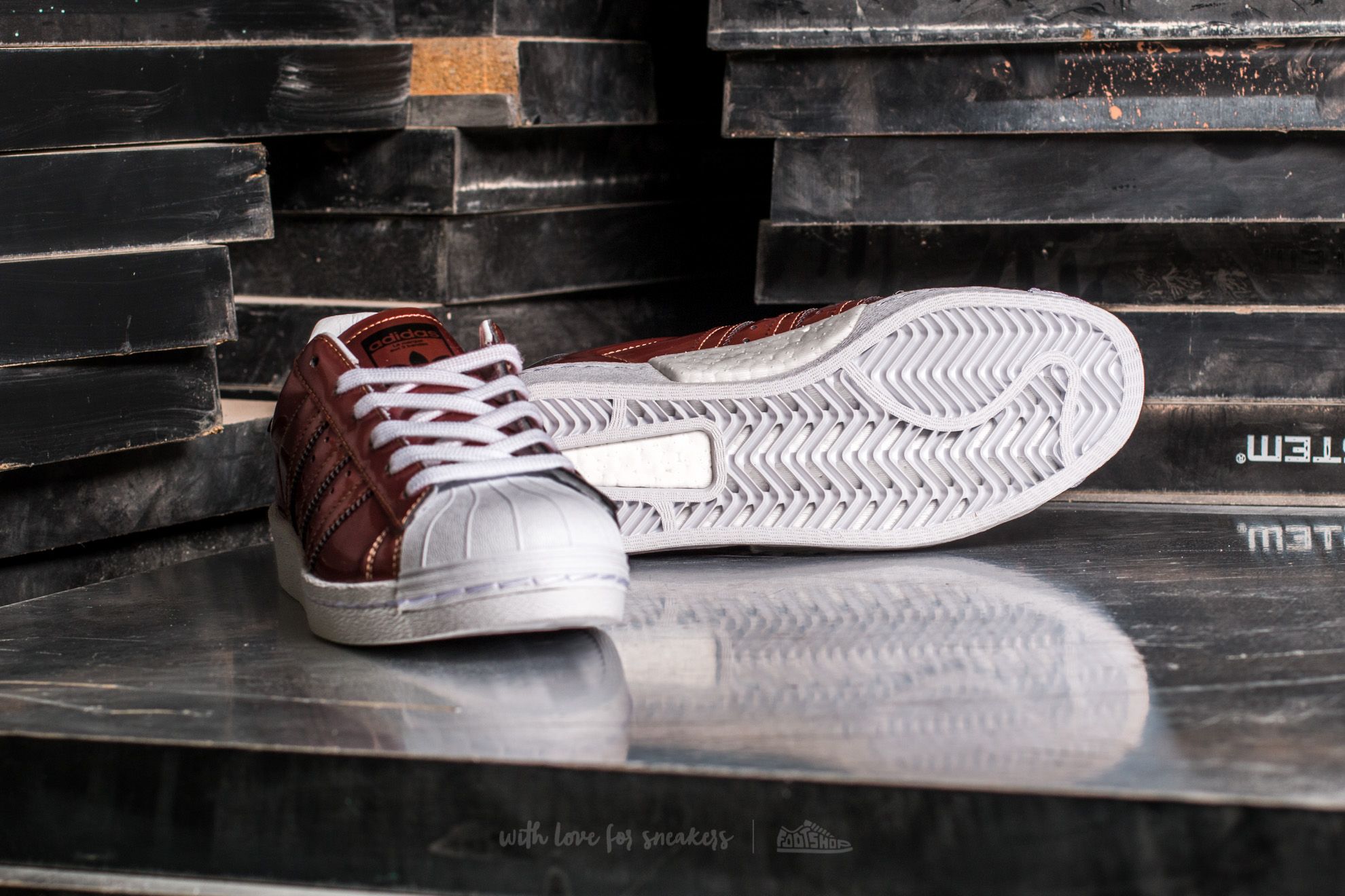 Adidas superstar top copper metallic