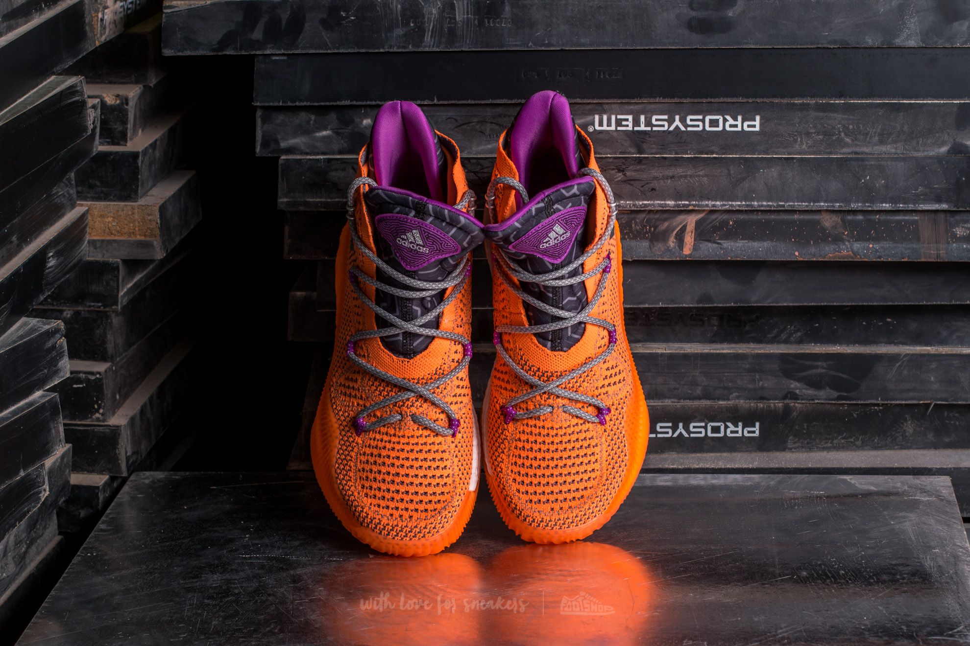 Adidas crazy explosive blue and orange cheap