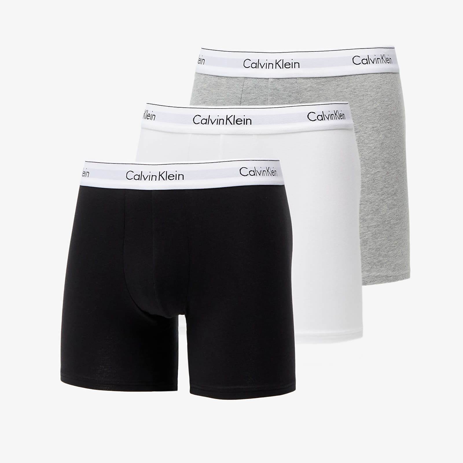 Boxer Calvin Klein Modern Cotton Stretch Boxer Brief 3-Pack Black/ White/  Grey Heather | Footshop