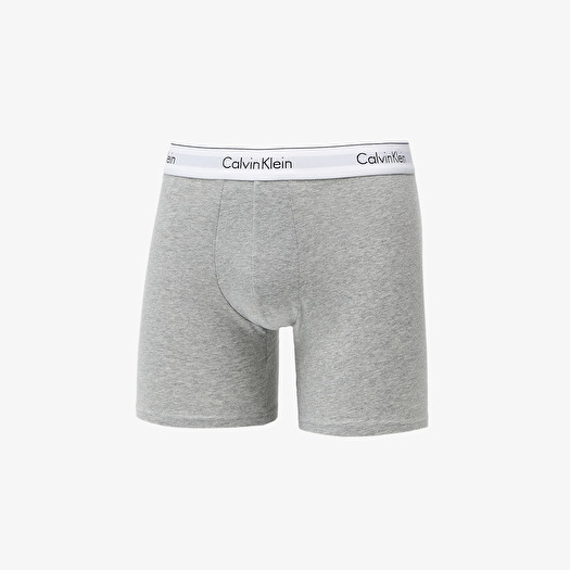 Boxer shorts Calvin Klein Modern Cotton Stretch Boxer Brief 3-Pack Black/  White/ Grey Heather | Footshop
