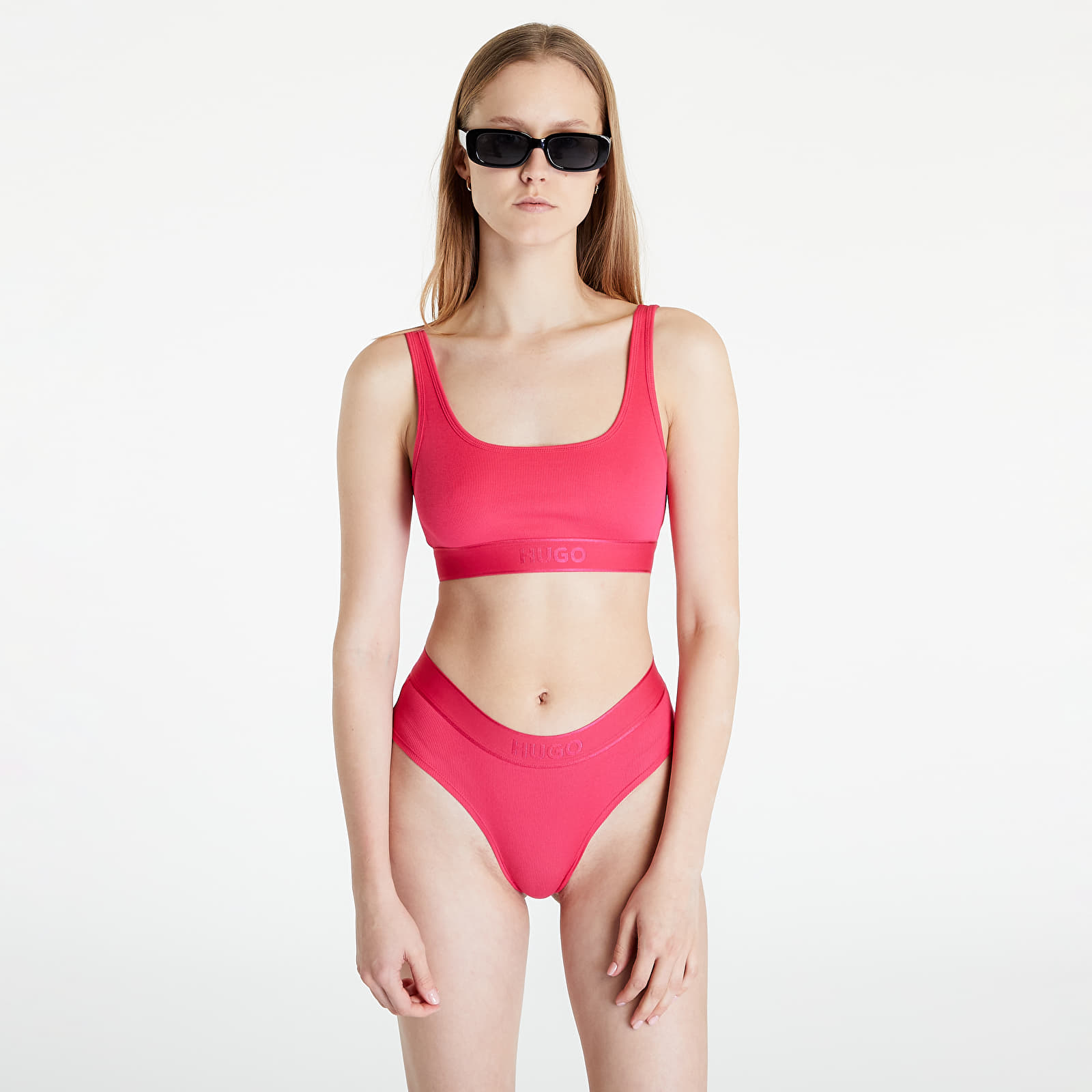 Panties Hugo Boss Hipster Rib Bright Pink