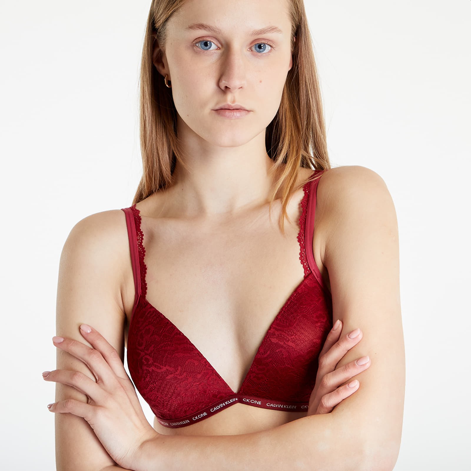 Red lace calvin sale klein bra