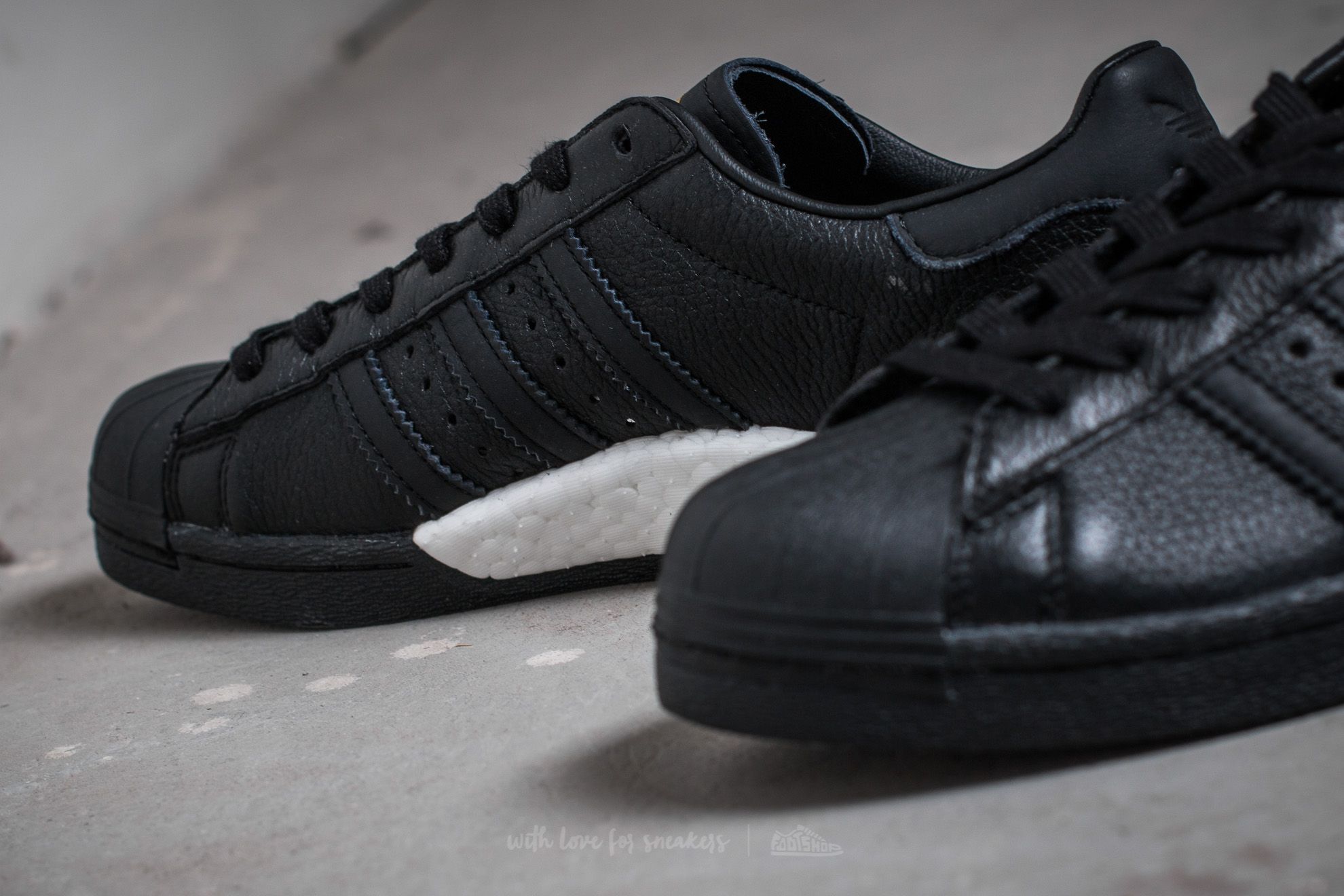 Adidas superstar boost black new arrivals