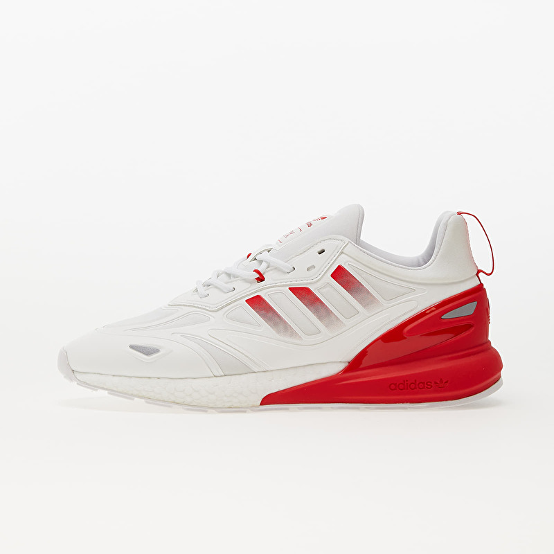 adidas ZX 2K BOOST 2.0 Ftw White/ Silver Metalic/ Vivid Red  display picture 1