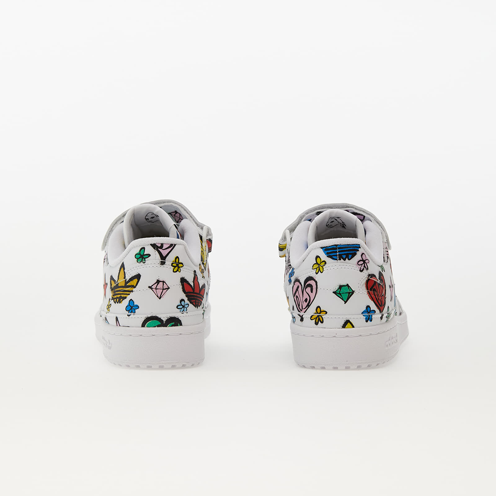 Herresko adidas x Jeremy Scott Forum 84 Lo Mono Ftw White/ Ftw White/ Core Black